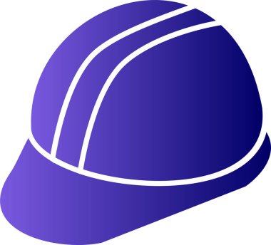 Kask simgesi vektör illüstrasyonu