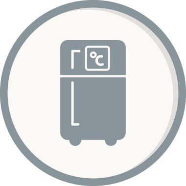 buzdolabı çizgisi vektör simgesi 