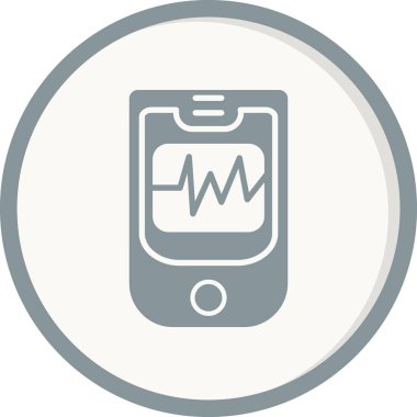 Oksimetre simgesinin vektör illüstrasyonu