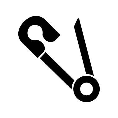 çengelli iğne simge vektör çizim