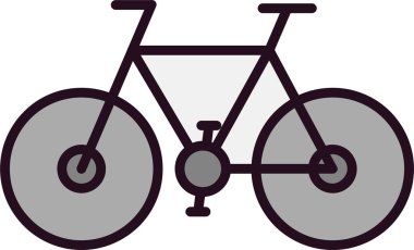 bisiklet ikonu vektör illüstrasyonu