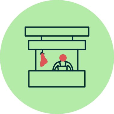 Kasap 'ın vektör çizimi 