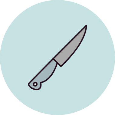 Bıçak. Web simgesi basit illüstrasyon 