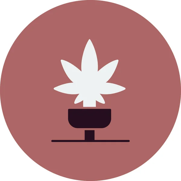 Marijuana Icon Vector Illustration — Stock Vector