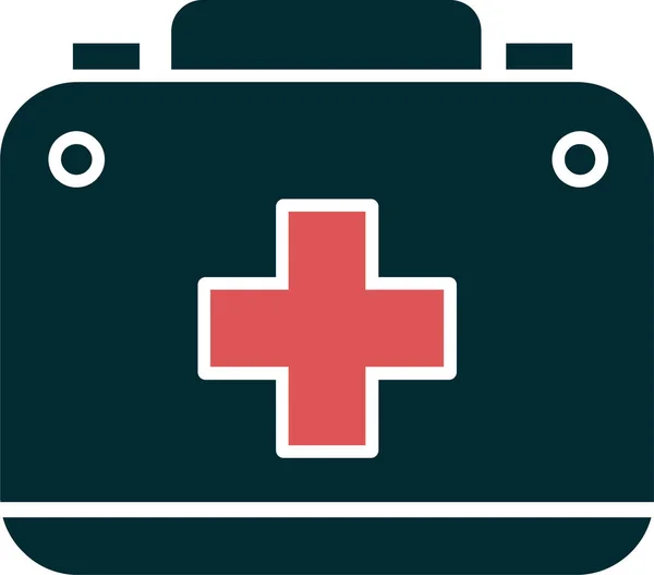 Medical First Aid Kit Vector Icon — Stock Vector