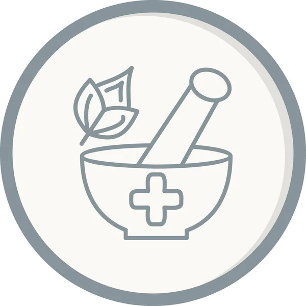 Herbal Treatment Web Icon Vector Illustration – Stock-vektor