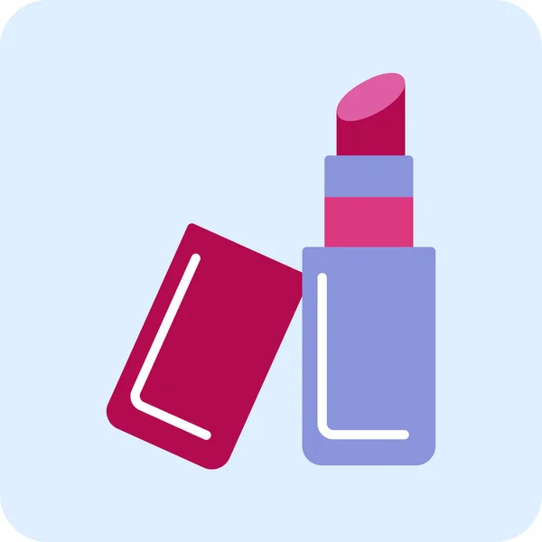 Lippenstift Vektor Symbol Moderne Einfache Illustration — Stockvektor