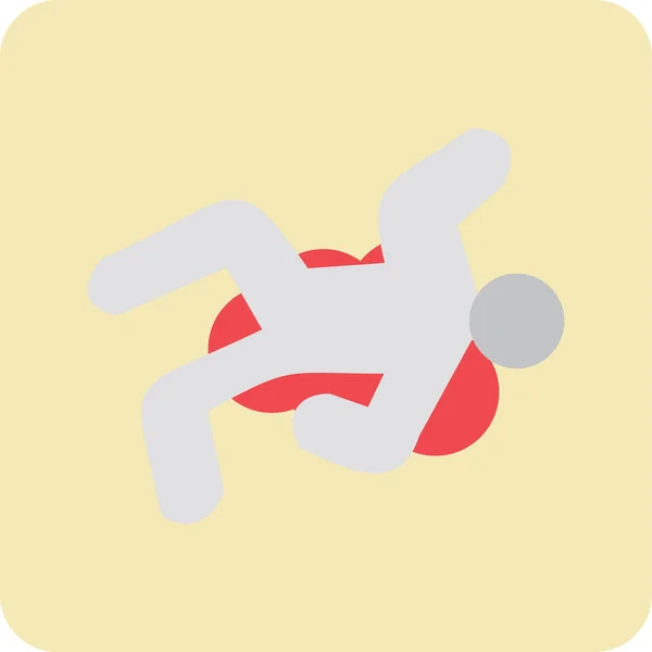 Crime Scene Web Icon Simple Illustration — ストックベクタ