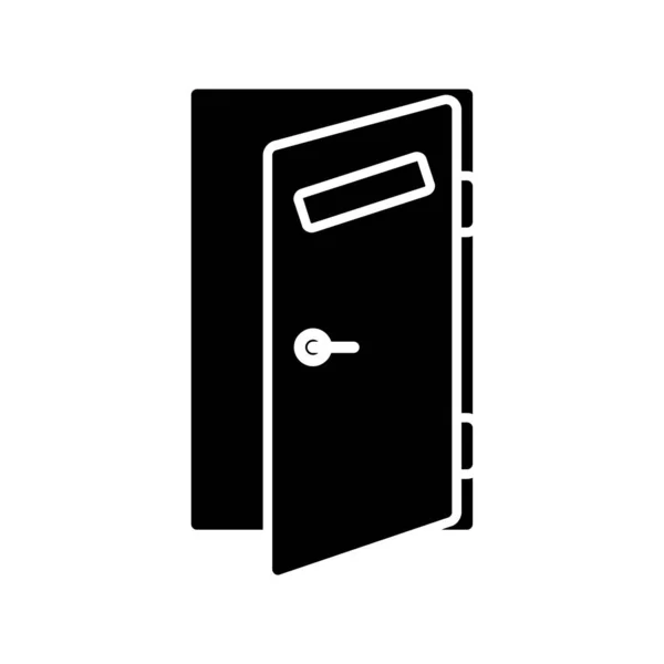 Door Icon Flat Design Illustration Web Mobile Devices — Vettoriale Stock