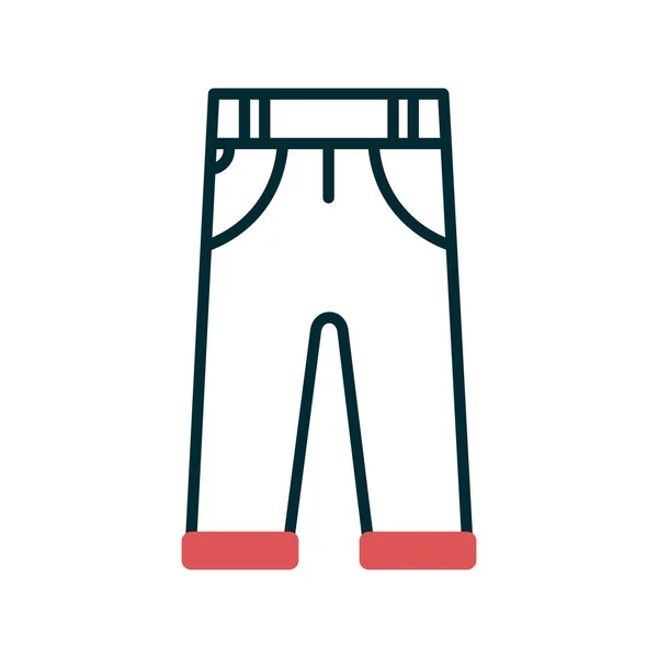 Pantalón Icono Vector Ilustración — Archivo Imágenes Vectoriales