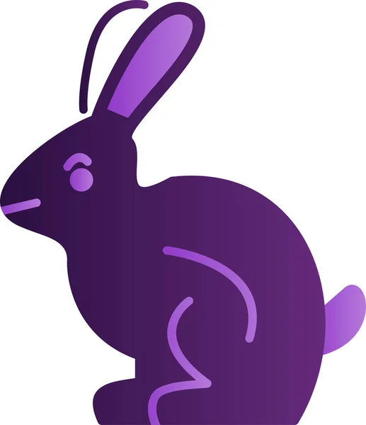 Illustration Rabbit Web Icon — Image vectorielle