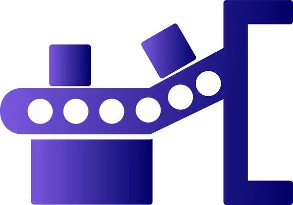 Conveyor Belt Web Icon Simple Illustration — Vettoriale Stock