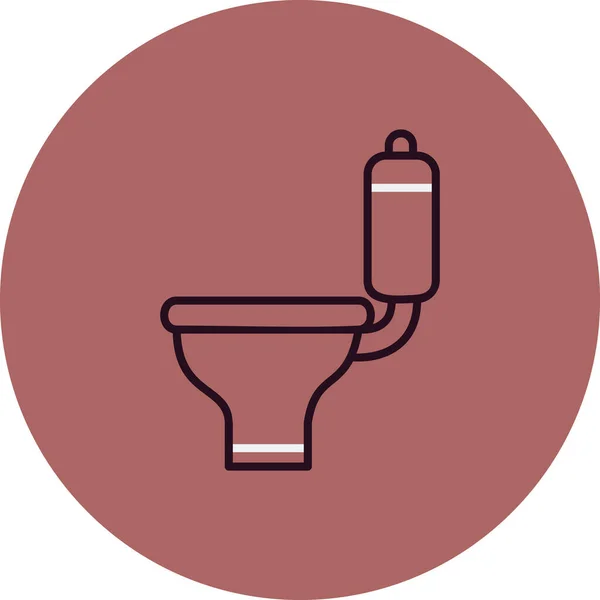 Toilet Web Icon Simple Illustration — Stock Vector