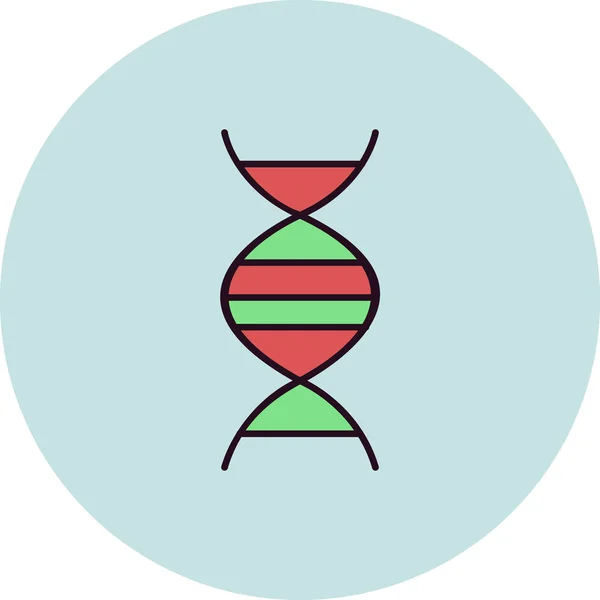 Dna Icon Vektor Illustration — Stockvektor