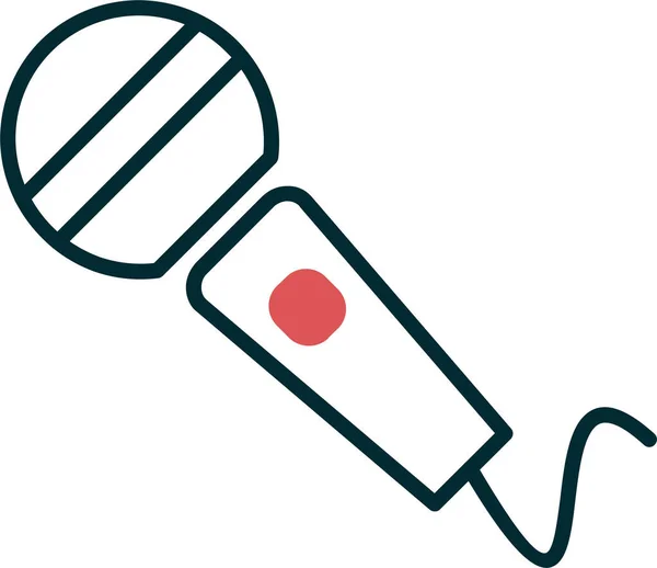 Karaoke Symbol Vektorillustration — Stockvektor