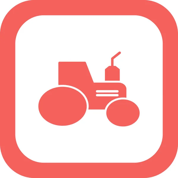 Tractor Icon Vector Illustration — стоковый вектор
