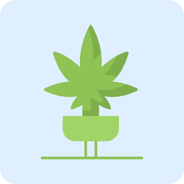 Marijuana Icon Vector Illustration — Stock Vector