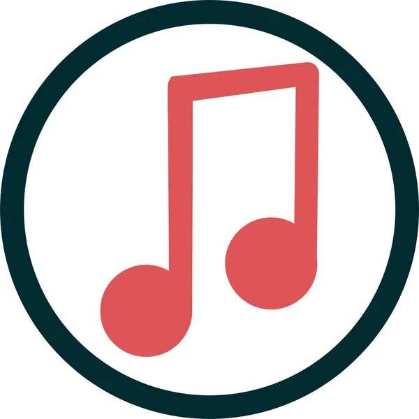 Music Note Web Icon — Stock Vector