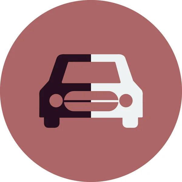 Αυτοκίνητο Web Εικονίδιο Απλή Απεικόνιση — Διανυσματικό Αρχείο