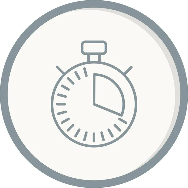 Cronómetro Icono Web Ilustración Simple — Vector de stock
