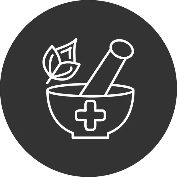 Herbal Treatment Web Icon Vector Illustration – Stock-vektor