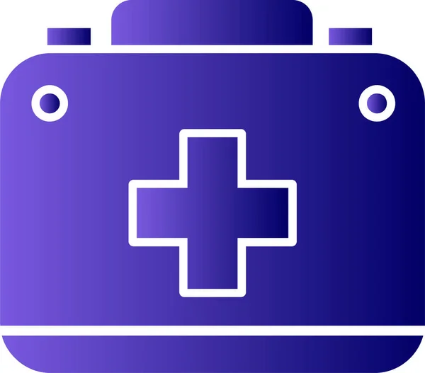 Medical First Aid Kit Vector Icon — Stok Vektör