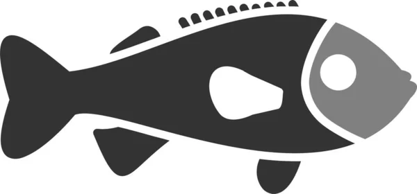 Rock Fish Icon Vector Illustration — Vetor de Stock