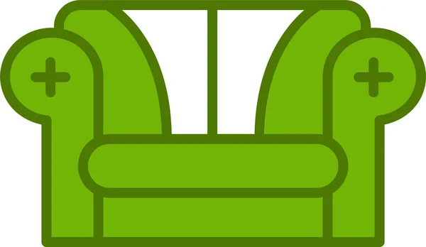Sofa Web Icon Simple Design — Image vectorielle