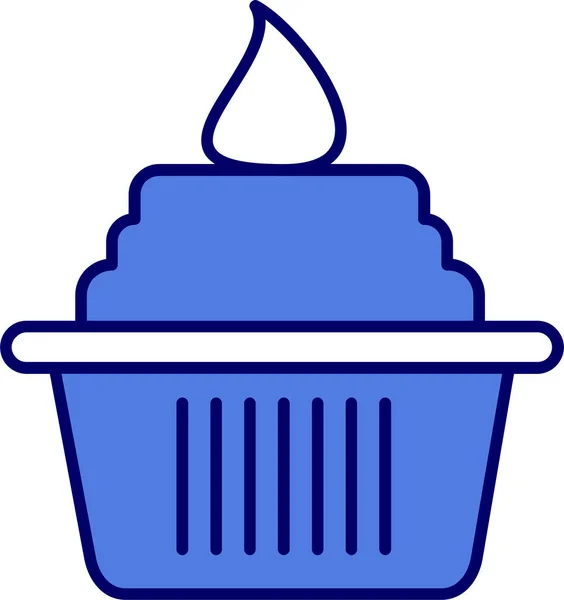 Vektor Illusztrációja Cupcake Ikon — Stock Vector