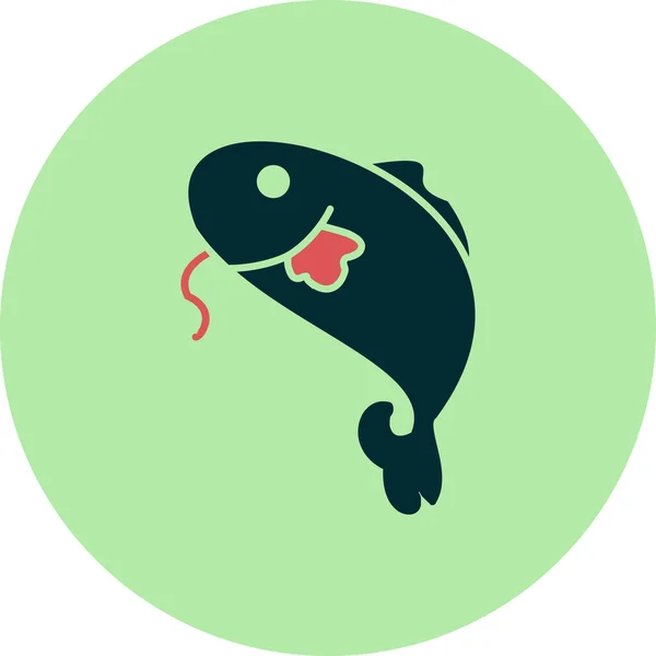 Cat Fish Icon Vector Illustration — Image vectorielle