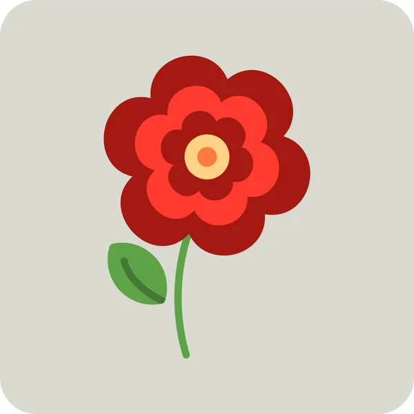 Blume Symbol Vektor Illustration — Stockvektor