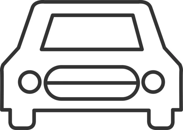 Carro Ícone Web Ilustração Simples —  Vetores de Stock