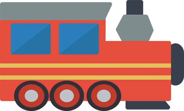 Tren Icono Web Ilustración Simple — Vector de stock