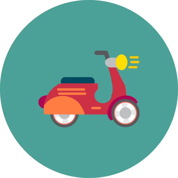 Vector Illustration Scooter Icon — Archivo Imágenes Vectoriales