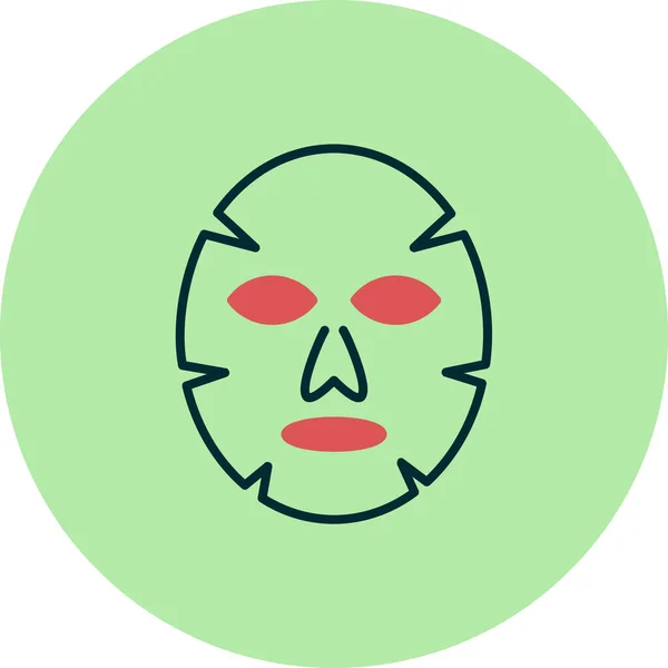 Facial Mask Web Icon Simple Illustration — Vector de stock