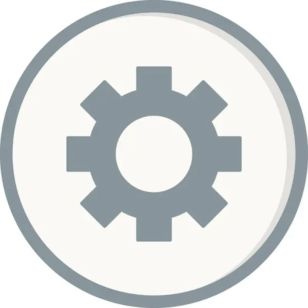 Cogwheel Setting Web Icon Vector Illustration — Stockvector