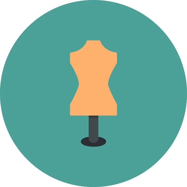 Mannequin Icon Flat Illustration Clothes Vector Symbol Web — 스톡 벡터