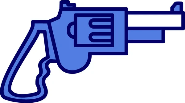 Pistola Icono Web Ilustración Simple — Archivo Imágenes Vectoriales