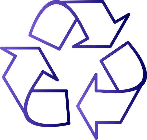 Vektorillustration Des Recyclings Moderner Symbole — Stockvektor