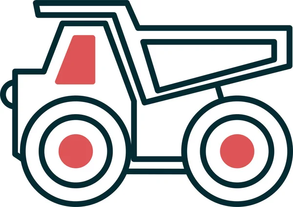 Vectorillustratie Van Wagonpictogram — Stockvector