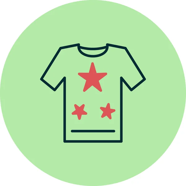 Icona Della Shirt Illustrazione Vettoriale — Vettoriale Stock