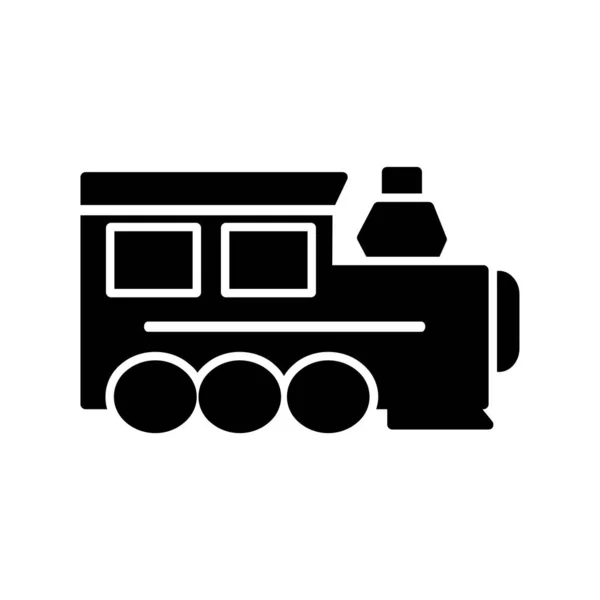 Tren Icono Web Ilustración Simple — Vector de stock