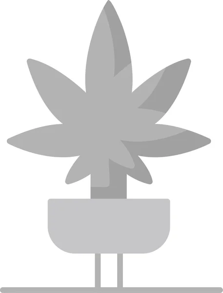 Ikona Marihuany Vektorová Ilustrace — Stockový vektor