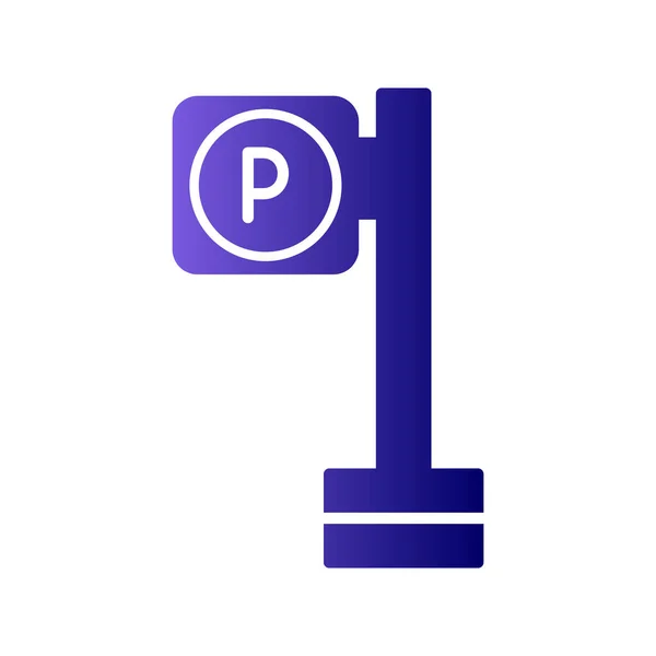 Estacionamiento Icono Icono Vector Ilustración — Vector de stock