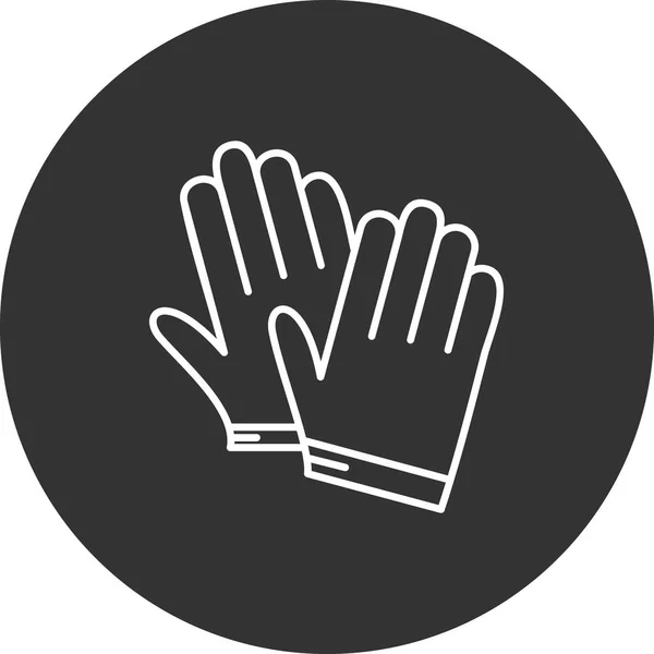 Guantes Icono Vector Ilustración — Vector de stock