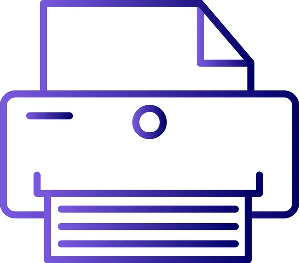 Printer Web Icon Simple — Stok Vektör
