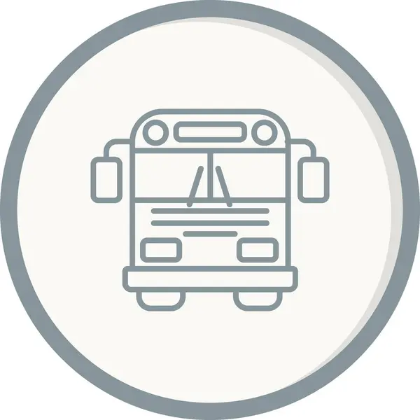 Schulbus Ikone Vektor Illustration — Stockvektor