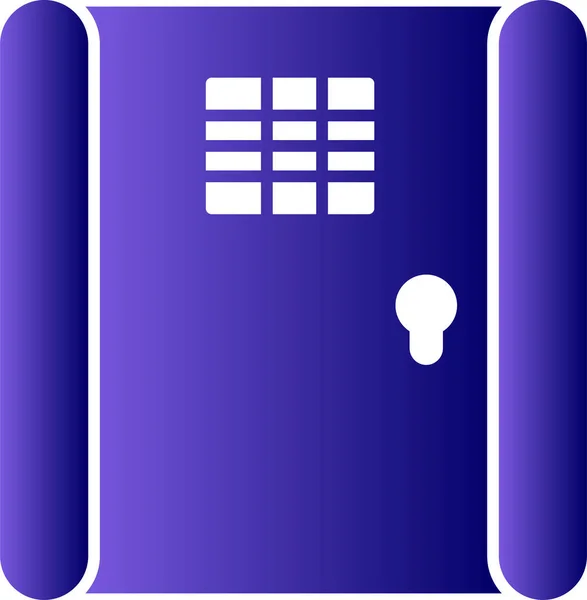 Jail Door Icon Vector Illustration — 스톡 벡터