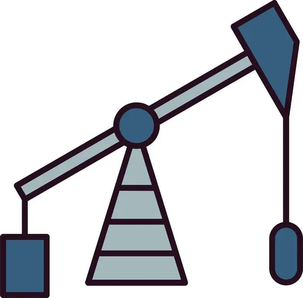 Industry Vector Icon Oil Pump Simple Illustration — Wektor stockowy