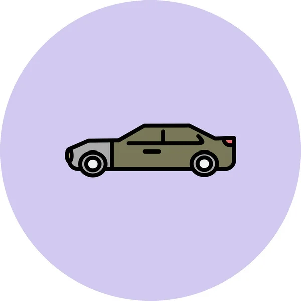 Ikona Sportovní Auto Vektor Ilustrace — Stockový vektor